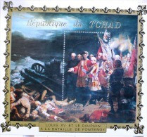 TCHAD Peinture LOUIS XV ET LE DAUPHIN A LA BATAILLE DE FONTENOY. ** MNH Emis En 1978 - Altri & Non Classificati