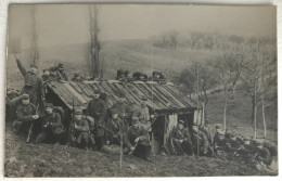 Photo Ancienne - Snapshot - Carte Photo - Militaire - Abri Cagna - Poilu - 1914 - WW1 - Guerre, Militaire