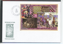 Tschad Block 295 B Schach Ersttagesbrief/FDC #FW896 - Chad (1960-...)