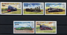 Zentralafr. Rep. 1026-1030 B Postfrisch Eisenbahn #IX202 - República Centroafricana