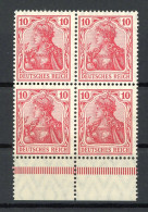 Deutsches Reich 4er Block 86 I A Postfrisch Geprüft Jäschke #HX128 - Unused Stamps