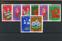 Jemen Republik 390-397 B Postfrisch Blumen #JL276 - Yemen
