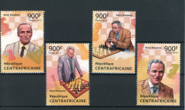 Zentralafrikanische Republik 4221-4224 Postfrisch Schach #GM601 - República Centroafricana