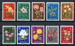 Macau 394-403 Postfrisch Blumen #JM162 - Other & Unclassified