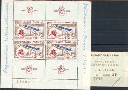 Frankreich 4er Block 1480 Zf Postfrisch Briefmarkenausstellung #JL316 - Andere & Zonder Classificatie