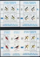 Argentinien Kleinbogensatz Mit 1347-1351 Postfrisch Vögel #JM480 - Andere & Zonder Classificatie