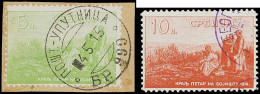 Serbien, 1915, 130-31, Gestempelt, Briefstück - Serbia