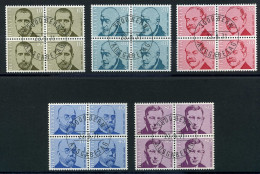 Schweiz 955-59 Gestempelt Schweiz 4er Blöcke VstST #HX446 - Altri & Non Classificati