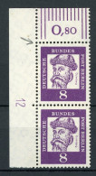 Berlin 201 DZ 12 Postfrisch Fingerabdruck Im Oberrand #IT986 - Unused Stamps