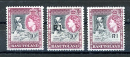 Basutoland 54, 71, 82 Postfrisch #JM160 - Lesotho (1966-...)