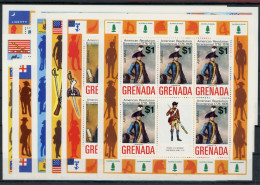 Grenada Kleinbogen 657-666 C Postfrisch Unabhängigkeit #JK578 - Grenada (1974-...)