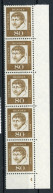 Bund Senkr. 5er Streifen 359 Postfrisch FN/ Formnummer 4 #IV114 - Autres & Non Classés