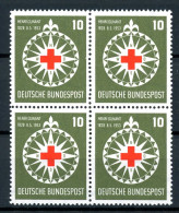 Bund 4er Block 164 Postfrisch Rotes Kreuz #IS510 - Autres & Non Classés