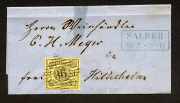 Altdeutschland Braunschweig, 1861, 11 A, Brief - Brunswick