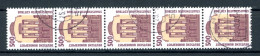 Bund Rollenmarken 5er Streifen 1679 R II Gestempelt Nr. 260 #JM378 - Other & Unclassified