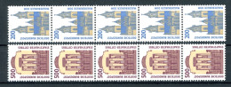 Bund Rollenmarken 5er Streifen 1665 + 1679 R I Postfrisch #JM383 - Sonstige & Ohne Zuordnung