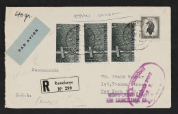 Luxemburg, 1951, 424,425(3),478-83 FDC, Brief - Otros & Sin Clasificación