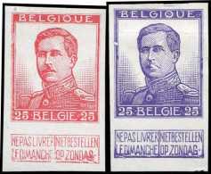 Belgien, 1913, 102 II P, Ohne Gummi - Autres & Non Classés