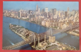 Uncirculated Postcard - USA - NY, NEW YORK CITY - AERIAL VIEW OF 59TH ST. BRIDGE - Bridges & Tunnels