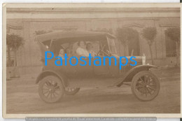 228886 ARGENTINA AUTOMOBILE OLD CAR AUTO AND WOMAN'S POSTAL POSTCARD - Argentina