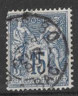 Lot N°27 N°90, Oblitéré Cachet à Date PARIS_80 R.du BAC - 1876-1898 Sage (Tipo II)