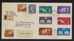 Luxemburg, 1951, 478-83, 404(2), 445, Brief - Altri & Non Classificati