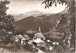 ALLEMONT (38) L'Eglise Et Le Massif Des Grandes Rousses En 1965  CPSM GF - Allemont