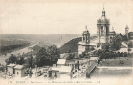 ROUEN : BON SECOURS - LE MONUMENT DE JEANNE D'ARC ET LA SEINE - Rouen