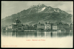 Ak Switzerland, Luzern | Bahnhof. Pilatus #ans-1949 - Luzern