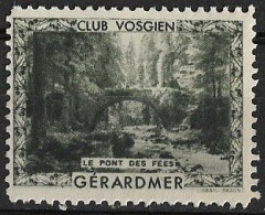 CLUB VOSGIEN GERARDMER ** LE PONT DES FEES - Tourism (Labels)