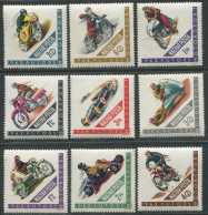 Hungary:Unused Stamps Serie Motorbikes, Rally, Car, 1962, MNH - Motos