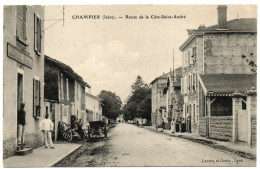 CHAMPIER 38. GENDARMERIE NATIONALE ROUTE DE LA COTE ST ANDRE. ECRITE DE CHAMPIER LE 31/12/1912. - Andere & Zonder Classificatie