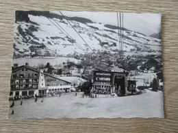 74 MEGEVE GARE DE DEPART DU TELEFERIQUE DE ROCHEBRUNE - Megève