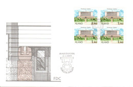 ALAND FDC 1989 HOTEL DE VILLE DE MARIEHAMM - Aland