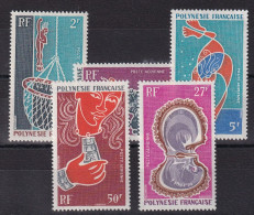 Polynésie Poste Aérienne N°34/38 - Neuf ** Sans Charnière - TB - Unused Stamps