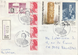 LET  R. D.  CAD  83 TOULON    JOURNEE DU  TIMBRE  1884 - Commemorative Postmarks