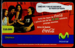 TT84-COLOMBIA PREPAID CARDS - 2005 - USED - MOVISTAR - COCA COLA - Kolumbien