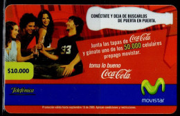 TT84-COLOMBIA PREPAID CARDS - 2005 - USED - MOVISTAR - COCA COLA - Colombie