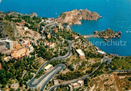 72790592 Taormina Sizilien Fliegeraufnahme Isola Bella  Taormina - Autres & Non Classés