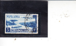 SOMALIA      1950 - Unificato  A 9 - Posta Aerea - Somalia