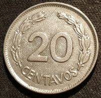 EQUATEUR - EQUATOR - 20 CENTAVOS 1966 - KM 77.1c - Ecuador - Equateur