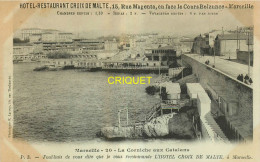 13 Marseille, Carte Nuage Publicitaire Hotel-Restaurant Croix De Malte, La Corniche Aux Catalans - Zonder Classificatie