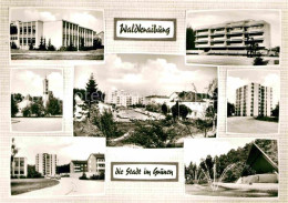 72790156 Waldkraiburg Schule Hochhaus Brunnen Platz Waldkraiburg - Waldkraiburg