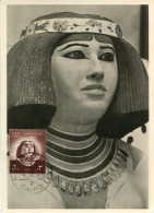 X0540 Egypt, Maximum Card 1958, The Princessin Nofret,  Egyptology - Brieven En Documenten