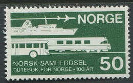 Norway:Unused Stamp Norsk Samferdsel 100 Years, Train, Airplane, Ship, Bus, MNH - Trains