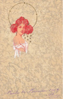 Raphael KIRCHNER ? * CPA Illustrateur Kirchner Jugendstil Art Nouveau * Femme * Dos 1900 Précurseur - Kirchner, Raphael