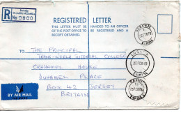 78840 - Sambia - 1978 - 2@25n Volkstanz MiF A R-LpBf SERENJE -> LUSAKA -> Jersey (Grossbritannien) - Zambia (1965-...)