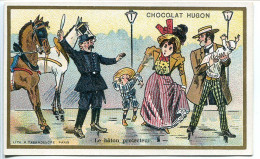 IMAGE CHROMO Chocolat HUGON * Le Bâton Protecteur ( Bâton Blanc De Gardien De La Paix Enfant Bébé * Litho A. Farradesche - Altri & Non Classificati