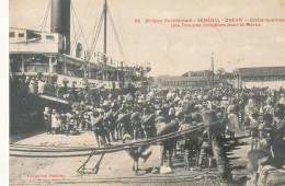 SENEGAL / Embarquement Des Troupes Indigènes Pour Le Maroc  96  COLL Gautron - Senegal