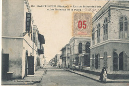 SENEGAL / SAINT LOUIS  Rue De Brière De L'Isle Et Bureaux De La Place  150  Edit Tacher - Senegal